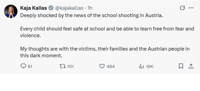 At least 10 dead in Austria school shooting: mayor
