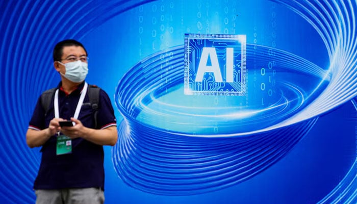 An AI (Artificial Intelligence) sign is seen at the World Artificial Intelligence Conference (WAIC) in Shanghai, China July 6, 2023. — Reuters