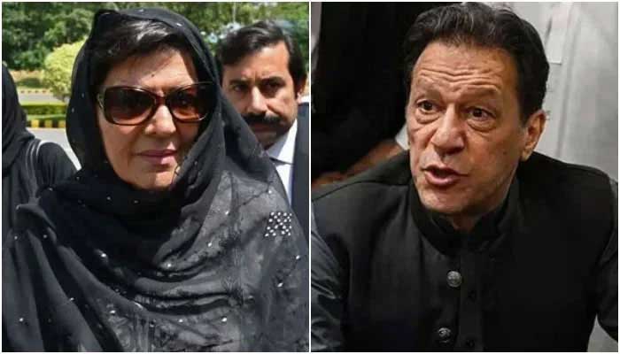 Imran Khans sister Aleema Khan (left) and PTI founder Imran Khan — AFP/File