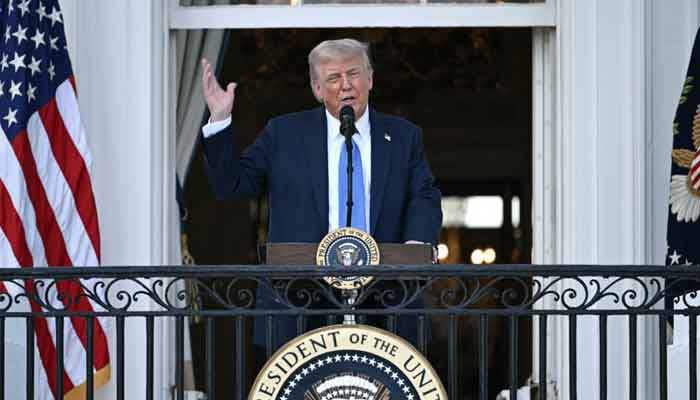 US President Donald Trump participates in a Summer Soiree on the South Lawn of the White House in Washington, DC, on June 4, 2025. — AFP