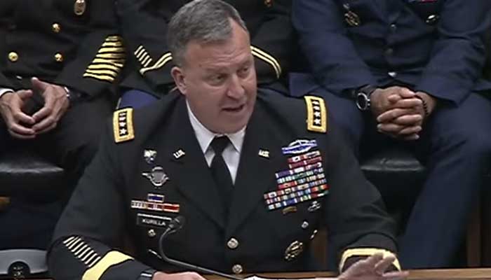 United States Central Command Chief General Michael Kurilla speaks during congressional hearing in Washington DC, US on June 10. — Screengrab via YouTube/US House Armed Service Committee