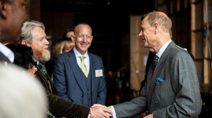 Prince Edward at Elstree Studios