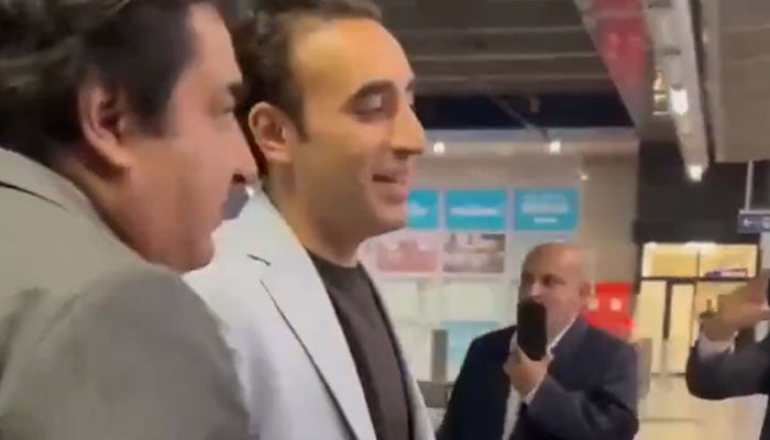 Pakistan Peoples Party Chairman Bilawal Bhutto-Zardari arrives in Brussels by train from London. — X@NEWS_BILAWAL