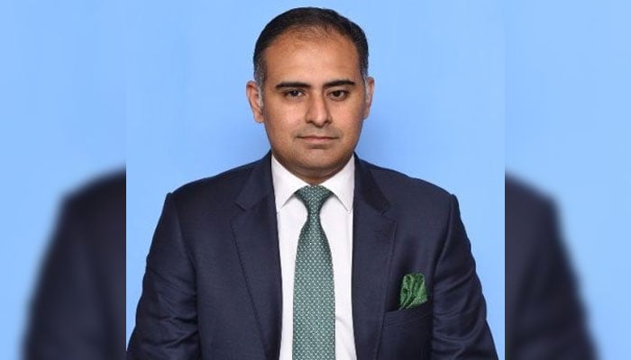 An undated image of Minister of State of Finance Bilal Azhar Kayani. — PML-N website/File