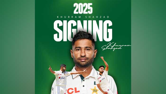 Pakistani pacer Khurram Shahzad to play for Worcestshire CCC. — Worcestshire