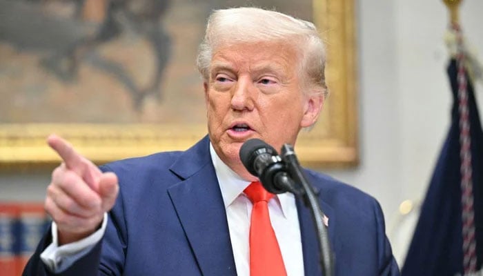 US President Donald Trump speaks in the White House. — AFP/File