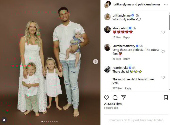 Brittany, Patrick Mahomes share first glimpse of baby daughter Golden