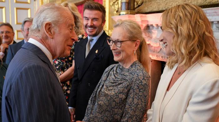David Beckham shares stunning photos with King Charles as they meet 'inspiring' people