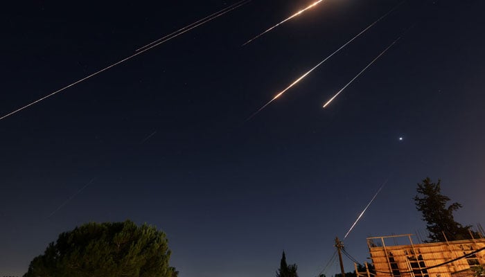 Missiles launched by Iran seen in this image.— Reuters/File
