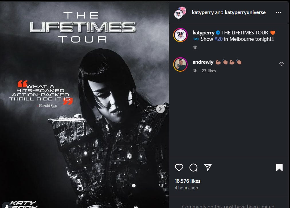 Katy Perry teases Lifetimes world tour new show