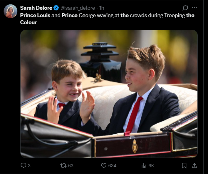 Prince Louis debuts cute new teeth at Trooping the Colour ceremony: See pics