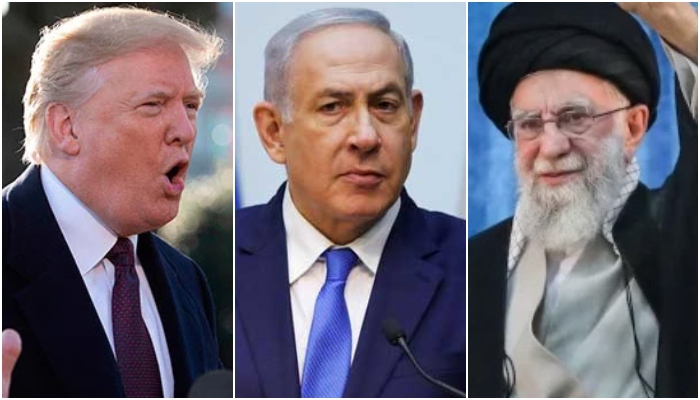 (Left to right) US President Donald Trump, Israeli Prime Minister Benjamin Netanyahu, and Irans Supreme Leader Ayatollah Ali Khamenei. — AFP/Reuters/File