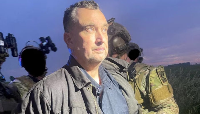 A handout photo posted by the Ramsey County Sheriffs Office appears to show Vance Luther Boelter, 57, the suspected gunman in the shooting deaths of a Minnesota Democratic state lawmaker and her husband, in custody, at an unidentified location, released on June 15, 2025. — Reuters