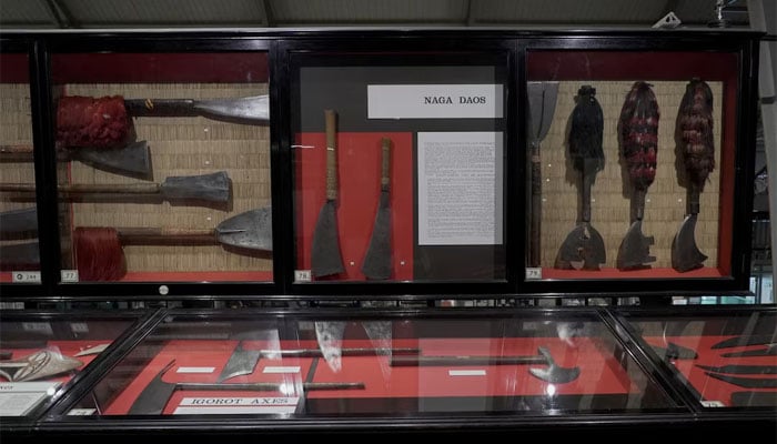 Naga artefacts on display at the Pitt Rivers Museum in Oxford, Britain, June 13, 2025. — Reuters