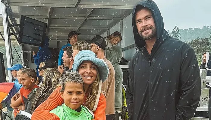 Chris Hemsworth celebrates son Sasha’s first-ever win in surfboard riding competition