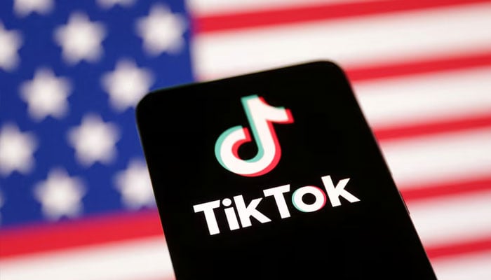 US flag and TikTok logo are seen in this illustration taken January 8, 2025. — Reuters