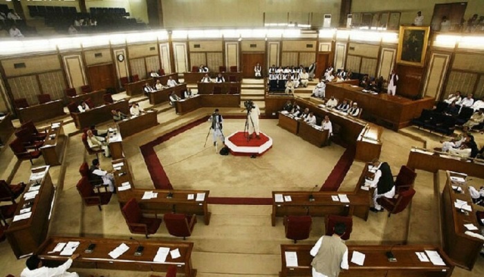 Undated photo shows a session of the Balochistan Assembly in progress.— Radia Pakistan