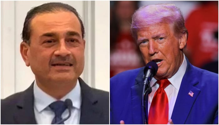 A collage showing Field Marshal Asim Munir (left) and President Donald Trump. — ISPR/Reuters/File