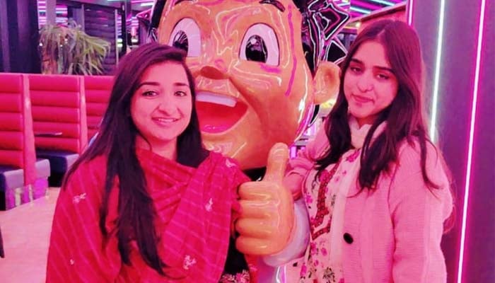Hajra Zahid and Haleema Zahid. —Family