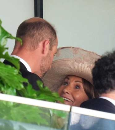 Prince William meets Carole Middleton after Kate skips major event