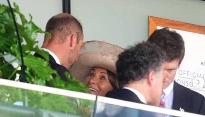 William with Kates mother, Carole Middleton