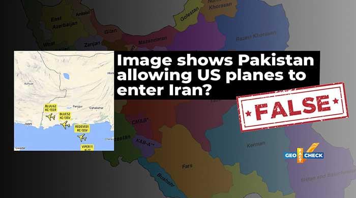 Fact-check: No, image does not show Pakistan allowing US military planes to enter Iran