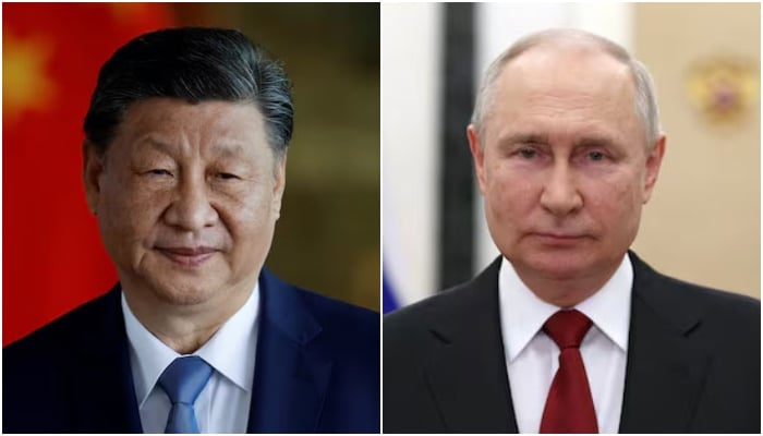 Image collage showing Chinese President Xi Jinping (left) and Russian President Vladimir Putin. — Reuters/File