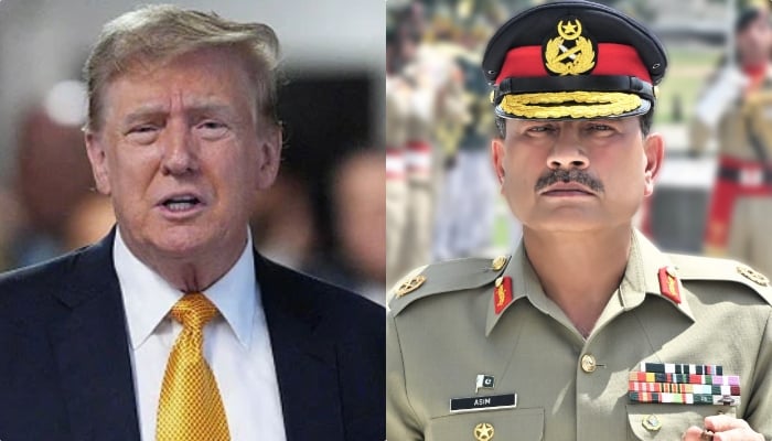 US President Donald Trump (left) and Field Marshal Syed Asim Munir. — AFP/ISPR website/File