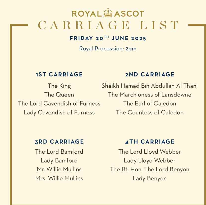 King Charles leads procession as senior royals absent from carriages