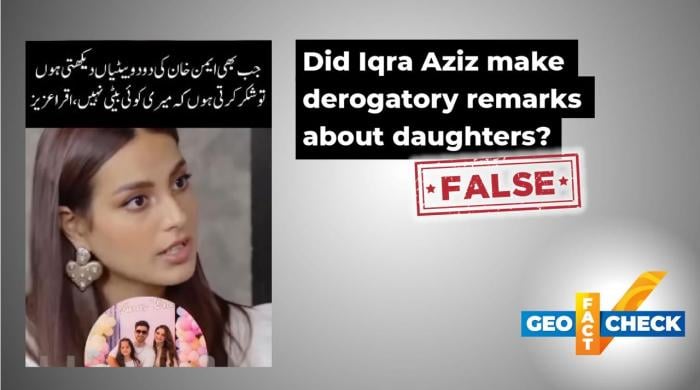 Fact-check: False. Iqra Aziz did not make derogatory remarks about daughters