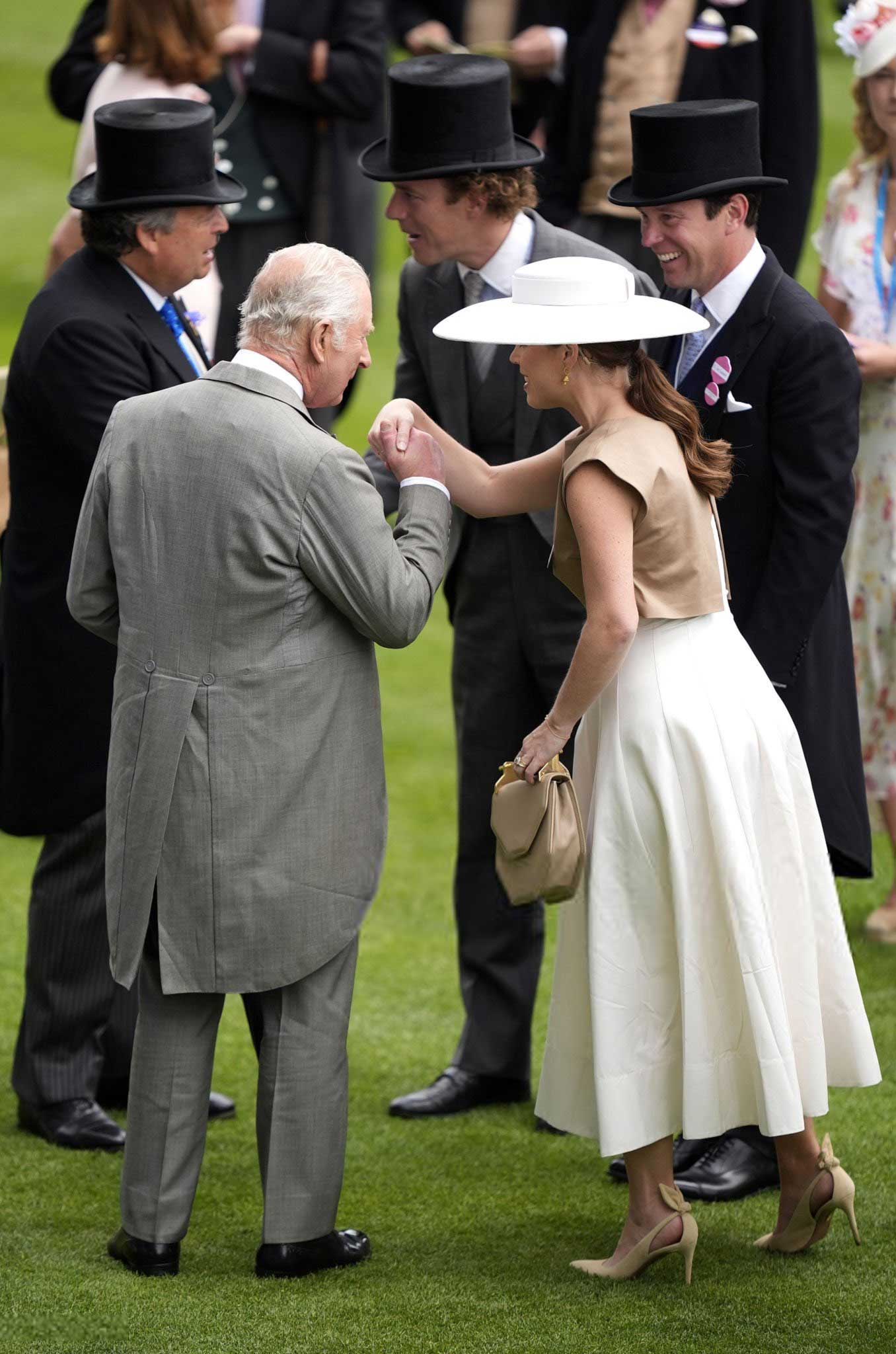 King Charles kisses Princess Eugenies hand amid rift rumors