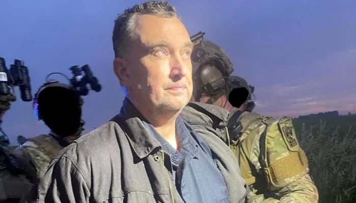A handout photo posted by the Ramsey County Sheriffs Office appears to show Vance Luther Boelter, 57, the suspected gunman in the shooting deaths of a Minnesota Democratic state lawmaker and her husband, in custody, at an unidentified location, released on June 15, 2025. — Reuters