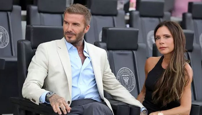 David and Victoria Beckham share moment in their Cotswold garden