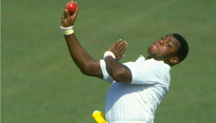 Former England pacer David Lawrence in action. — PCA/File