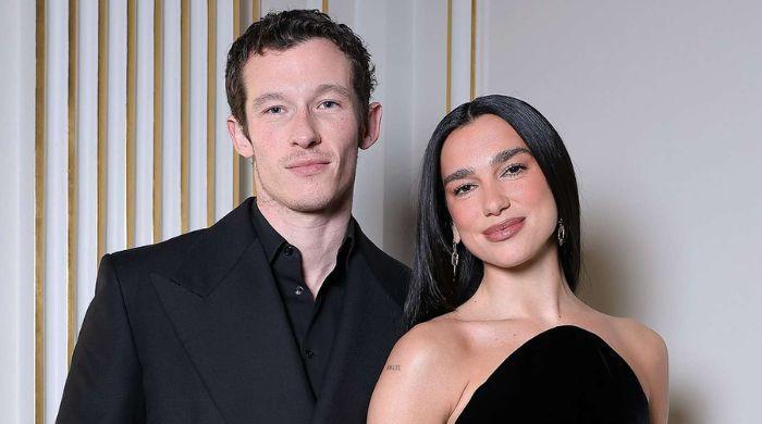 Dua Lipa and Callum Turner together