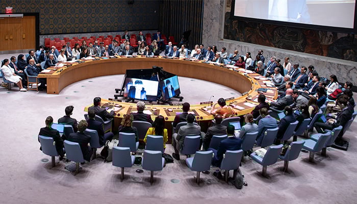 A meeting of the United Nations Security Council takes place at UN headquarters in New York City, US on June 22, 2025, following US attack on Irans nuclear sites. — Reuters