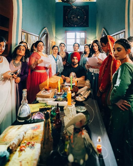 A picture of the BTS from Sardar Ji 3 shared by Diljit Dosanjh on his Instagram handle. — Instagram@diljitdosanjh