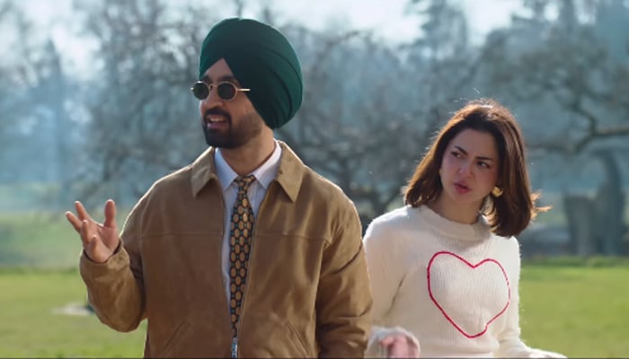 A still taken from a trailer of Sardaar Ji 3. — Instagram@haniaheheofficial