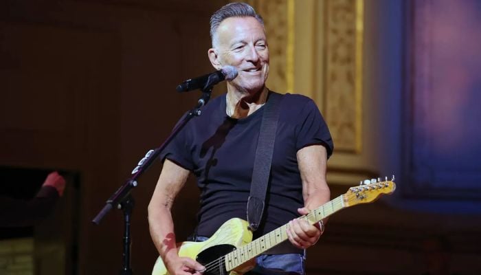 Bruce Springsteen reacts to watching his past unfold