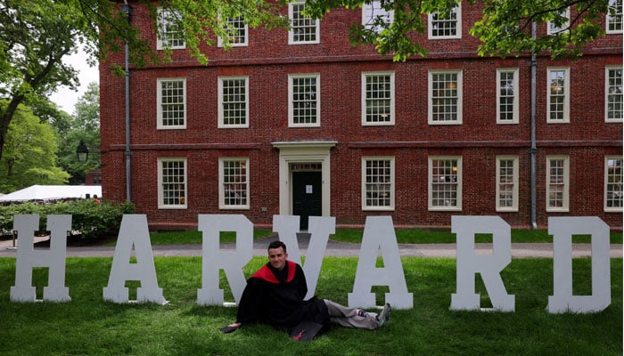 Graduating student Jordan Strasser poses for a photograph before Class Day Exercises, part of Harvard University’s 374th Commencement, in Cambridge, Massachusetts, US, May 28, 2025. — Reuters