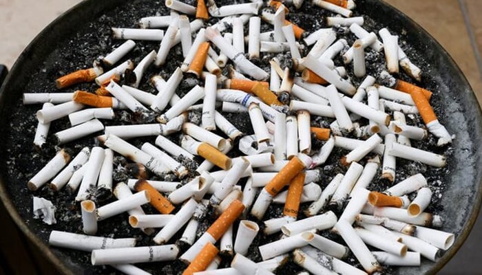 Cigarette butts are seen in an ashtray, in Ankara, Turkey May 13, 2023. — Reuters