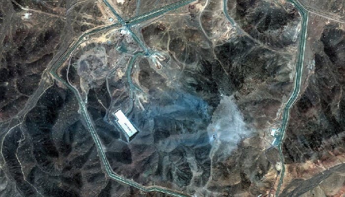 A satellite view shows an overview of the Fordow underground complex, after the US struck the underground nuclear facility near Qom, Iran, on June 22, 2025. — Reuters
