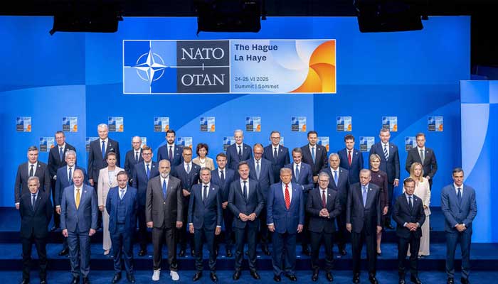 NATO Secretary General Mark Rutte and Heads of State and Government during summit, The Hauge, Netherlands, June 25, 2025. — NATO website