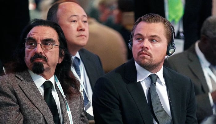 Photo: Leonardo DiCaprio acting as dutiful son to dad George amid new political path: Source