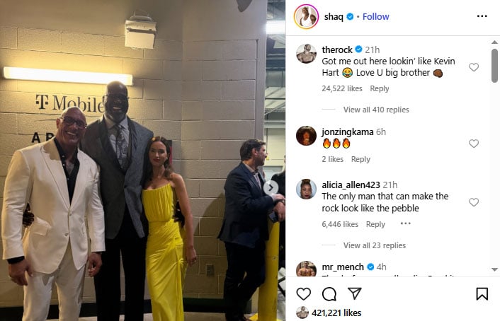 Dwayne Johnson roasts Kevin Harts height once again