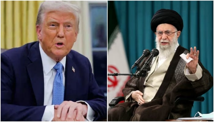 US President Donald Trump (left) and ran’s Supreme Leader, Ayatollah Ali Khamenei. — Reuters/File
