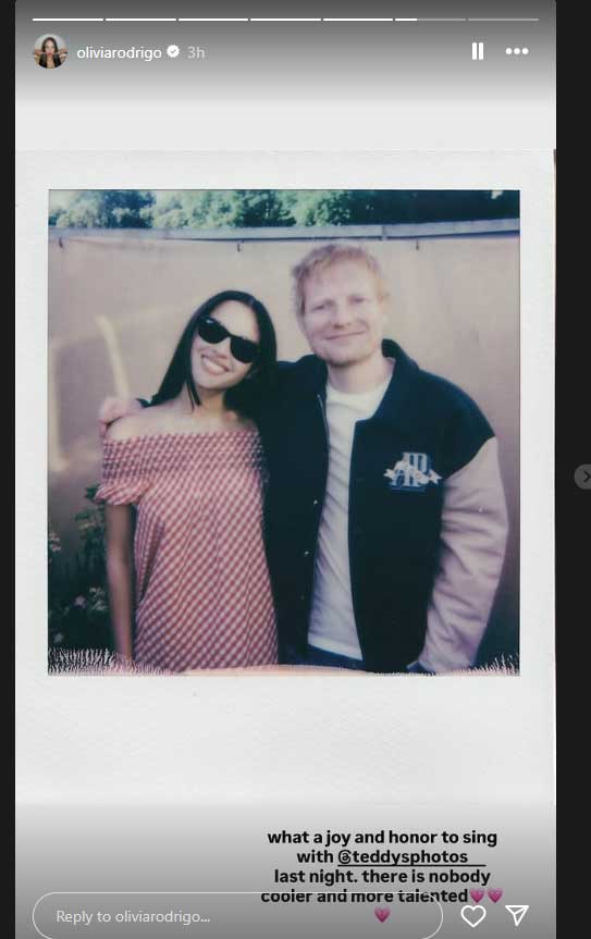 Nobody cooler, more talented than Ed Sheeran, says Olivia Rodrigo