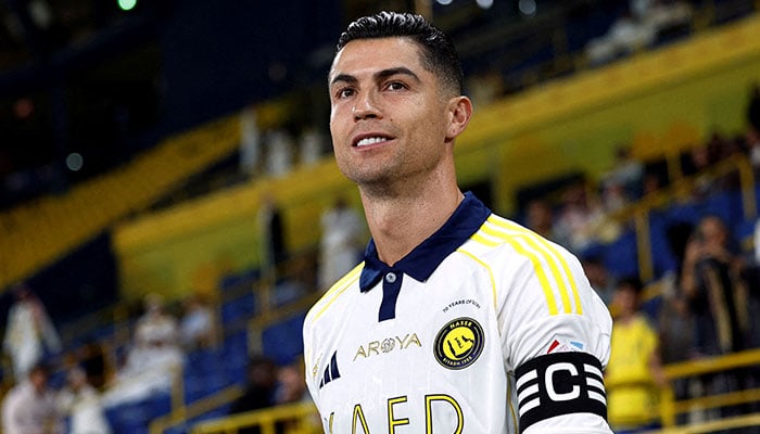 Al Nassrs Cristiano Ronaldo before the match against Al Khaleej at Al-Awwal Park, Riyadh, Saudi Arabia on May 21, 2025. — Reuters