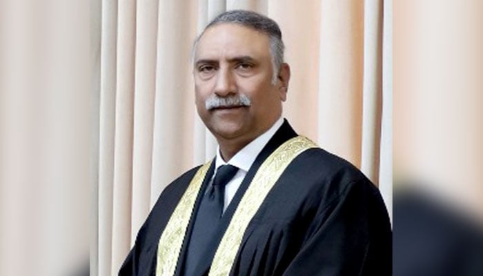 An undated image of Justice Sarfraz Dogar. — IHC website/File