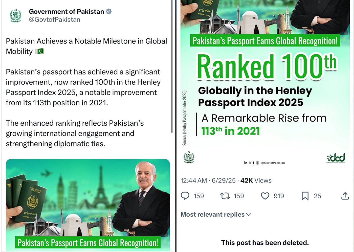 Fact-check: Govt makes misleading claim about improvement in Pakistani passport ranking